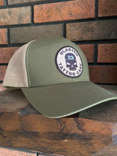 Load image into Gallery viewer, Skull hat - olive drab
